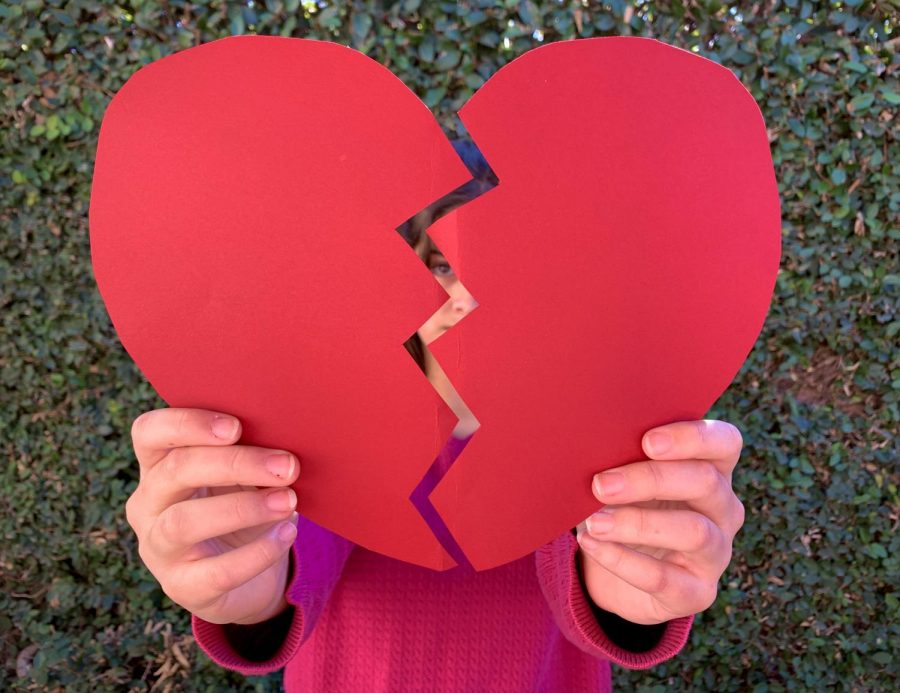 Joelle Brandts, 9, holding a heart for February 14.